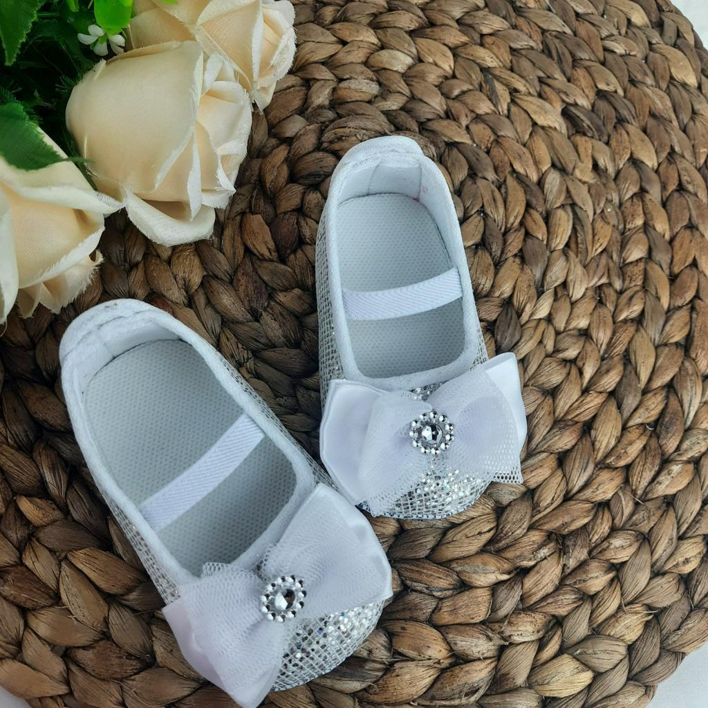 [TAMAN SEPATUKU] SEPATU TRENDY MURAH PREWALKER ANAK PEREMPUAN 0-12 BULAN GEL MANIK MOTIF BLING-BLING FPX05