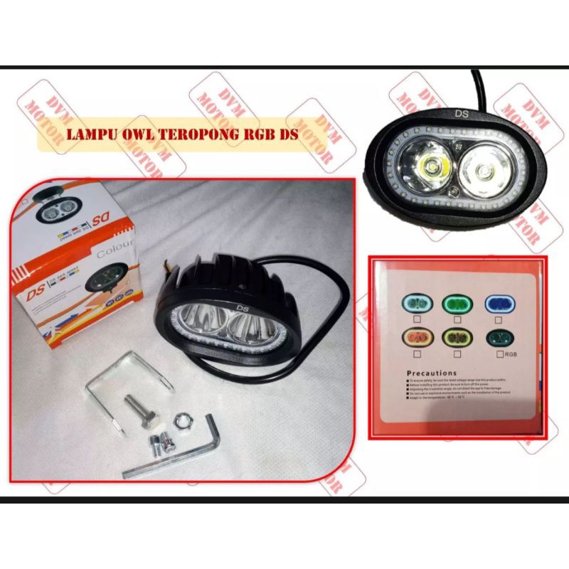 Lampu Tembak Cree Owl 2 Mata Angel Eyes Lampu Sorot 20wat Grade A