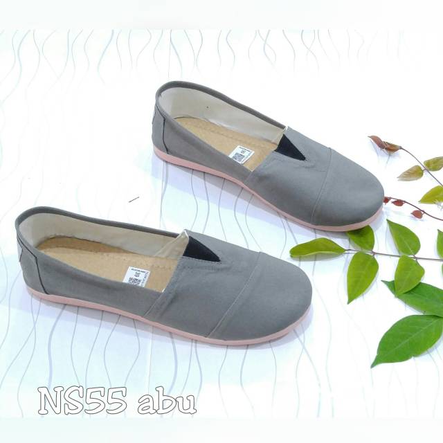 Borneo NS55 SEPATU FLATSHOES Kanvas  (6 WARNA)