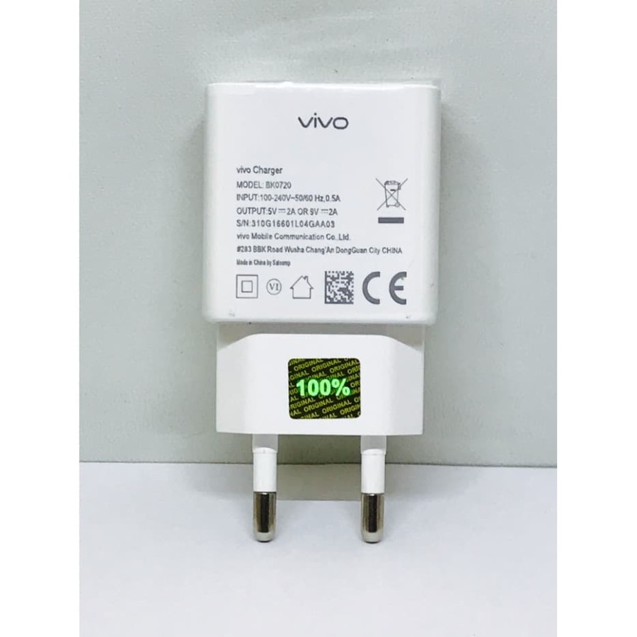 Charger VIVO 9V 2A Fast Charging Original 100% Micro / Type c