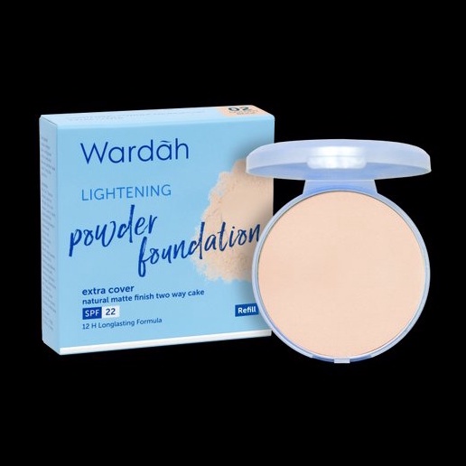 Wardah Refill Lightening Powder Foundation spg 22 Light Feel | Bedak Wardah/Two/Compact/TWC/ALas