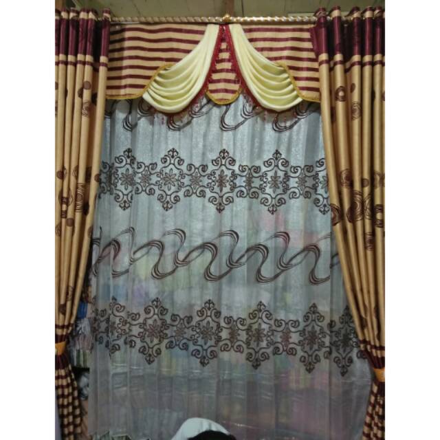 Gorden/Hordeng Rumah (3 Kaca)