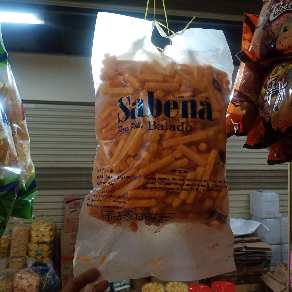 

Cemilan Kue Kering Stik Stick Balado Sabena Paketan 360gr