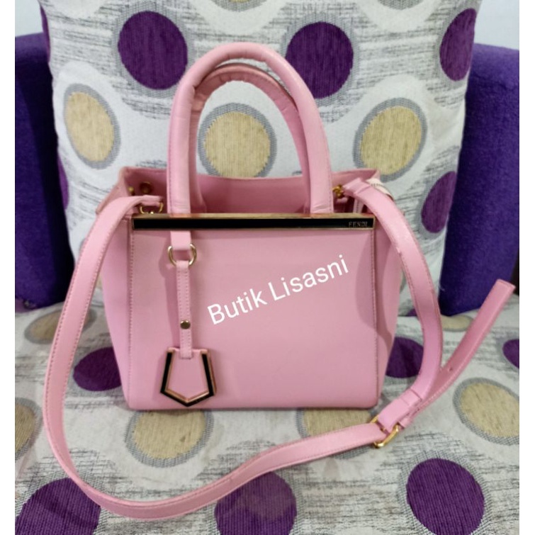 Tas Selempang Fendi Batam Preloved Bag bahu slempang Pink jinjing