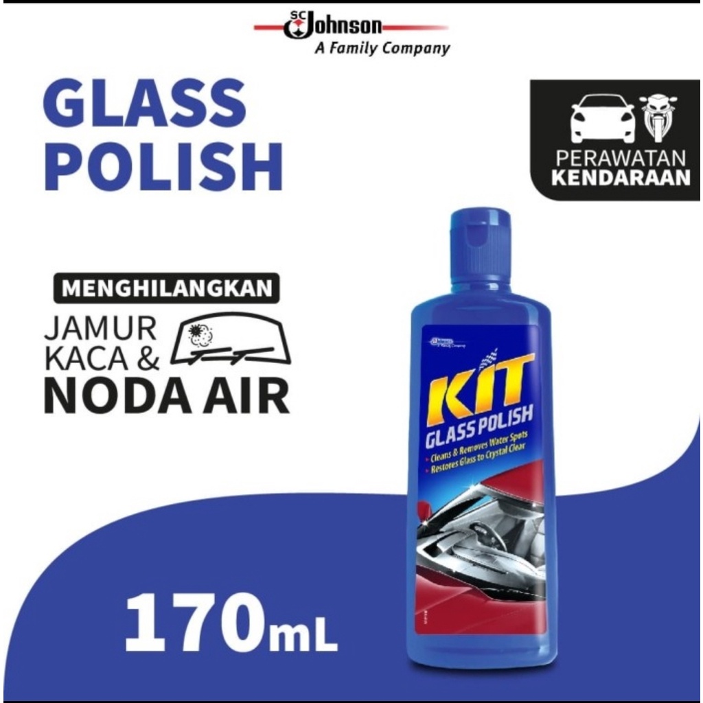 KIT GLASS POLISH 170mL PEMBERSIH JAMUR KACA NODA AIR