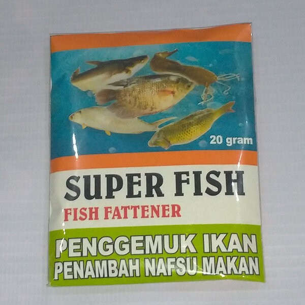 Super Fish Fattener 20g 20 gr Obat Penggemuk Penambah Nafsu Makan Ikan