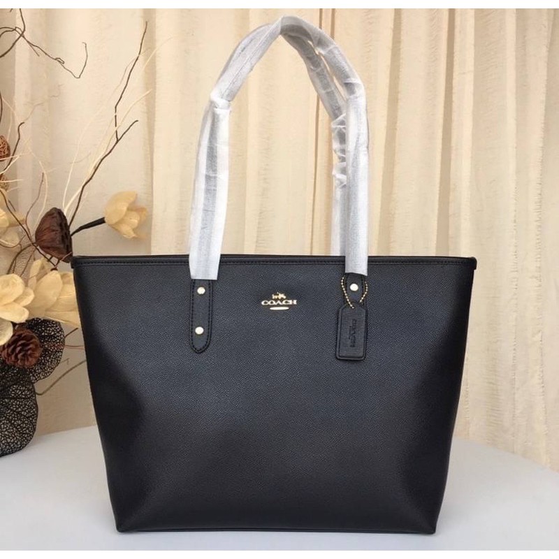 COACH TOTE BAG CROSSGRAIN CITY ZIP LARGE