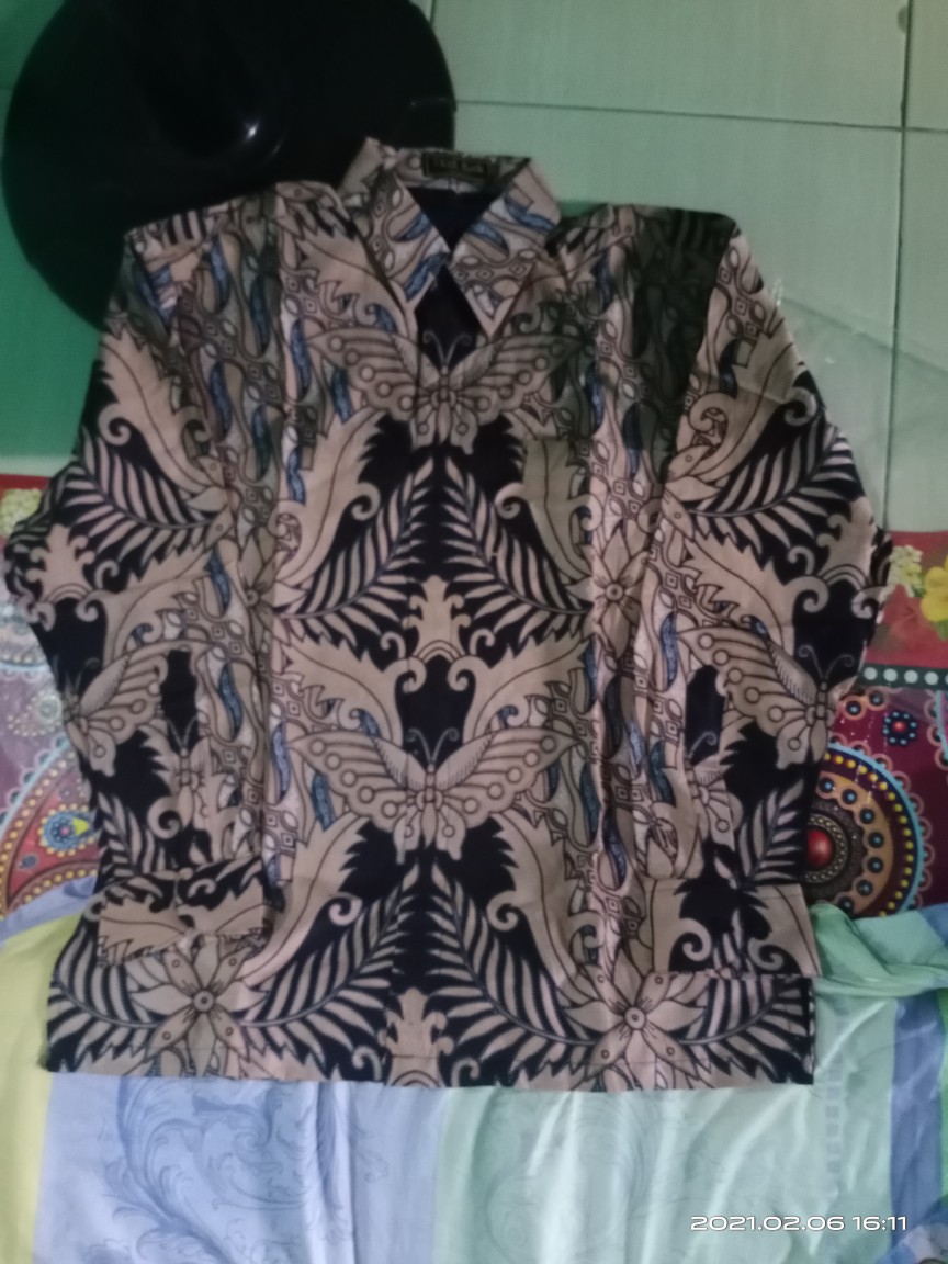 Galing Puspo Mocca Kemeja Batik Pria Full Furing Bahan Katun Halus Primisima