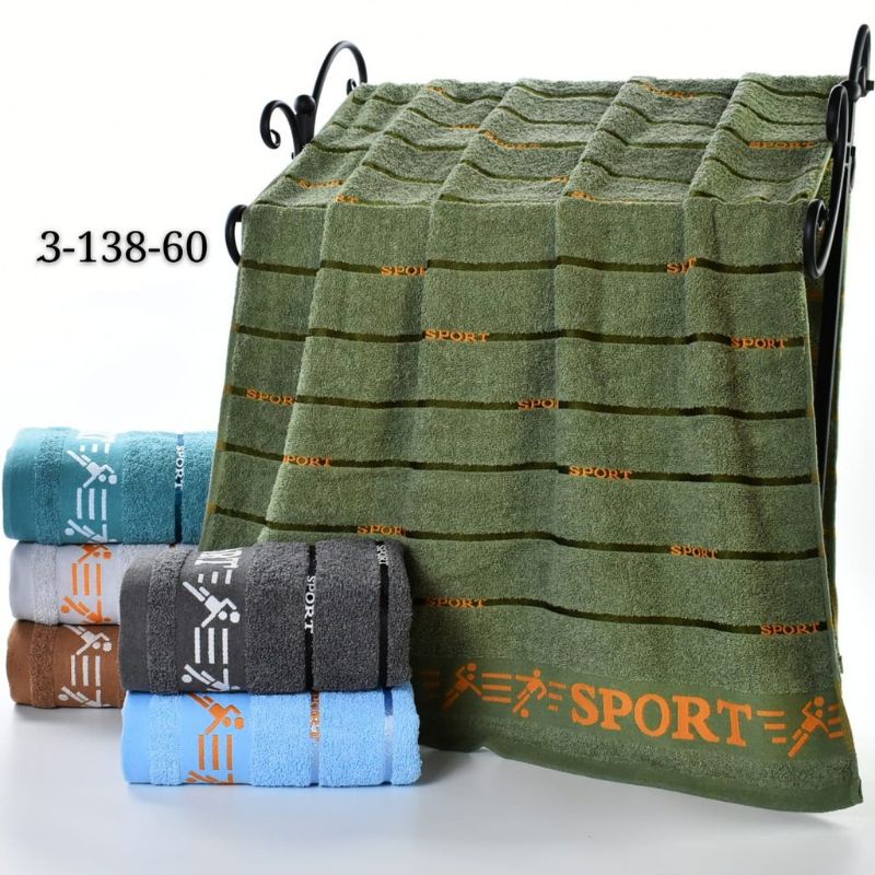 HANDUK MANDI DEWASA KATUN KING SIZE LIST SPORT 80x150cm-HANDUK MANDI DEWASA JUMBO-HANDUK MANDI DEWASA BERKUALITAS TINGGI