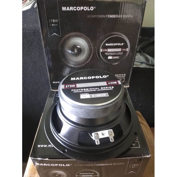 speaker marcopolo MC 6100hw midrange 6 inch murah kwalitas bagus