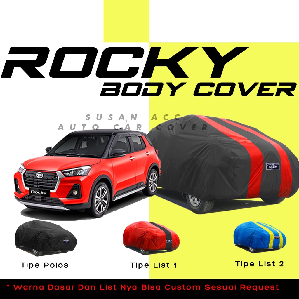 Body Cover Mobil rocky Sarung Mobil rocky/raize/raize turbo/sonet/kia sonet/kia-sonet/kia picanto/brio