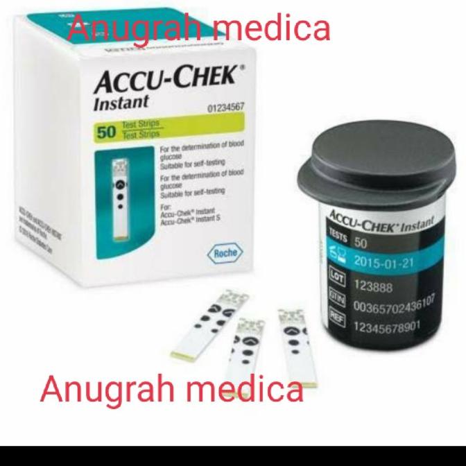 Strip Accu-Chek Instant Isi. 50 /Tes Gula Darah Termurah