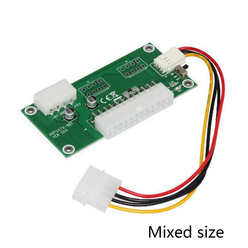 Btsg Atx 24Pin Ke 4Pin Molex Power Adapter Dual Power Supply Board Synchronous Start