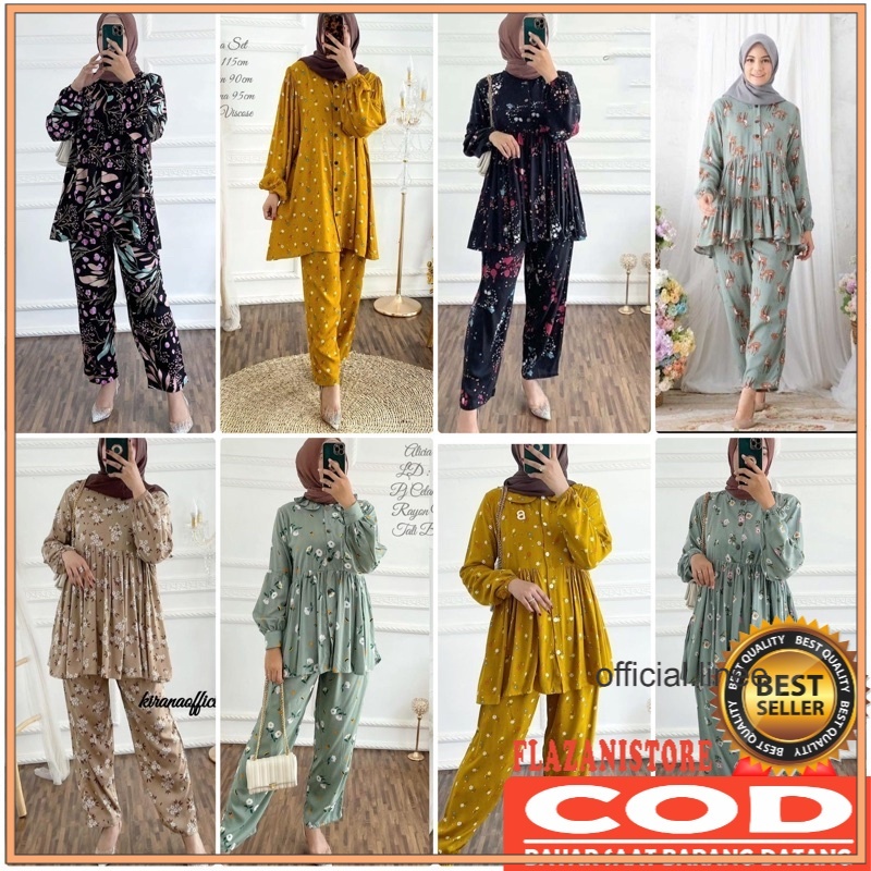 SETELAN RAYON BUSUI LD100-110 TERLARIS BELLE ONE SET / MARELA SET RAYON  / ZIONA ONE SET PREMIUM