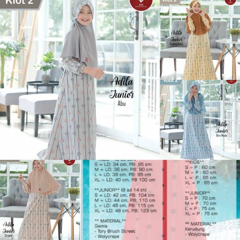 gamis adila junior anv