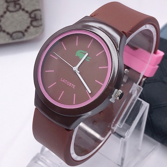 JAM TANGAN  ANALOG STRAP SILIKON WARNA JAM TANGAN MURAH CEWEK UNTUK WANITA JAM TANGAN COUPLE W47