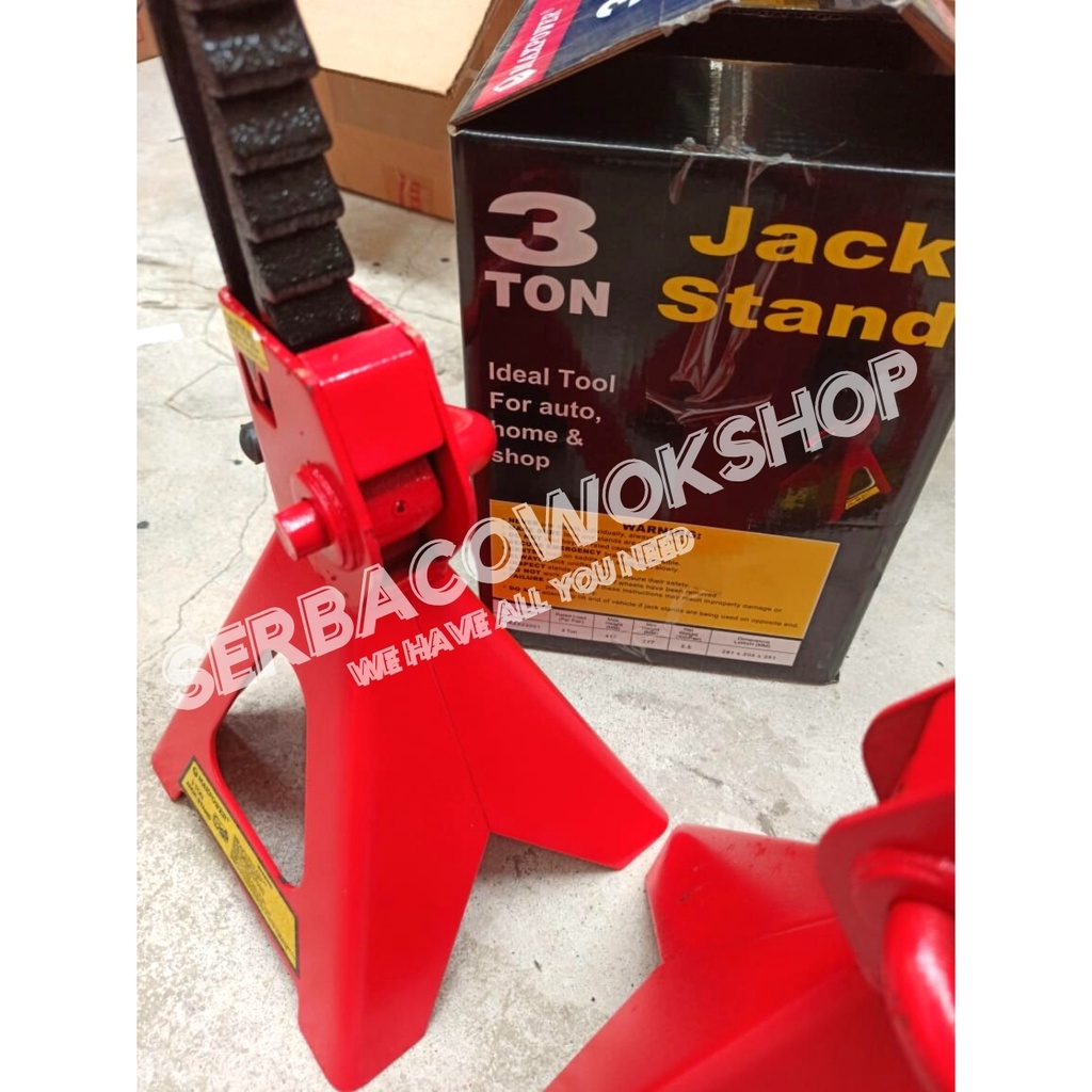 Maxpower Jack Stand 3 Ton Harga Sepasang Jackstand Tahanan Dongkrak Bawah Termurah Berkualitas