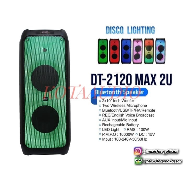 SPEAKER PORTABLE DAT DT-2120 MAX2U DT2120MAX2U DT 2120MAX2U ORIGINAL