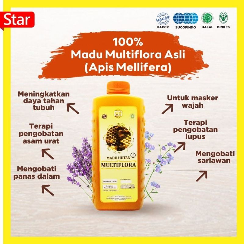 

Madu Multiflora / Lebah Apis Melifera - Garansi Murni & Asli 100% - Wild Bee