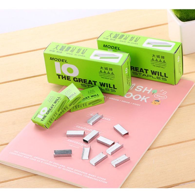 

isi staples stapler jekrekan no 10 1 pack isi 100 pcs