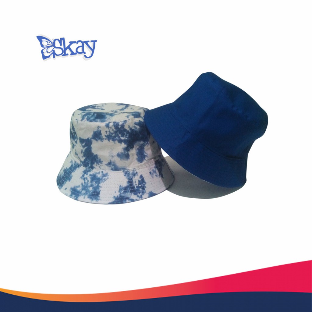 Topi Bucket Hat Tie Dye - Topi Bucket Hat Fashion Korea Pria Wanita