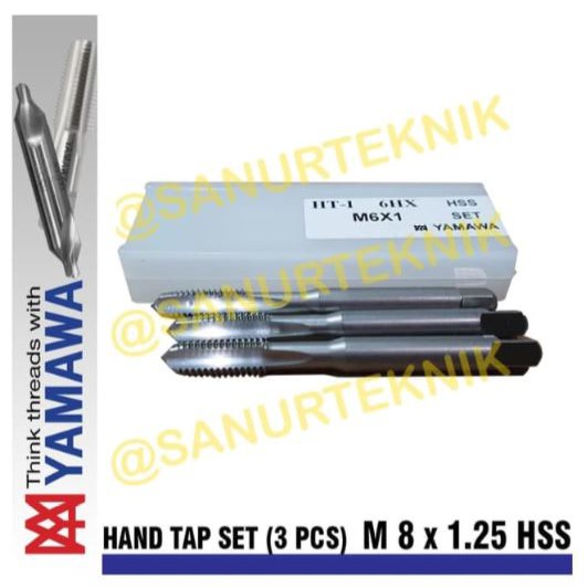 Hand Tap YAMAWA M8 x 1.25 / M8x1.25 / M 8 x 1.25 / M8 x 1,25 / M8x1,25