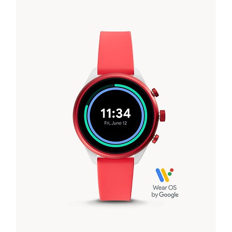 Fossil Smartwatch Gen 4 Sport Red 41mm Silicone FTW6027