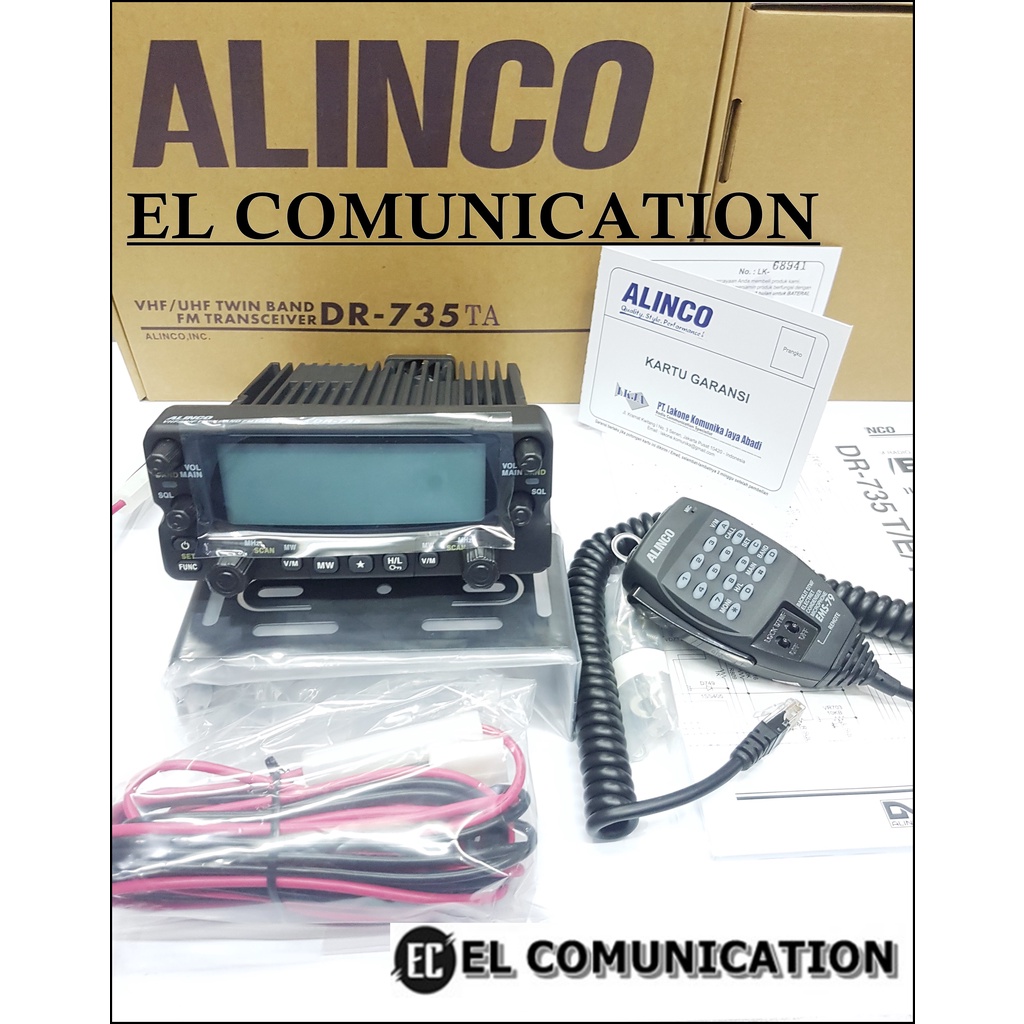 RADIO RIG ALINCO DR735 DUALBAND - RIG DUALBAND ALINCO DR-735 ORI RESMI