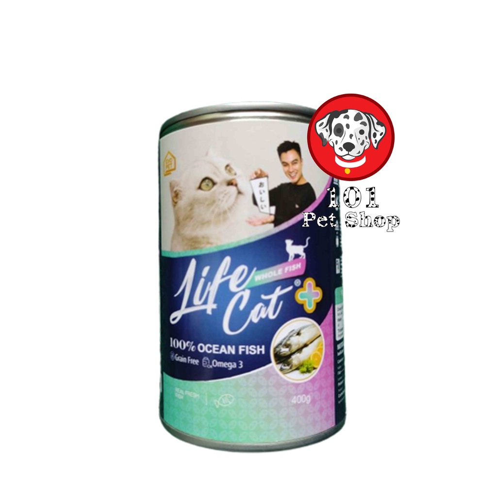 MAKANAN KUCING LIFE CAT ADULT WHOLE FISH 400 GR