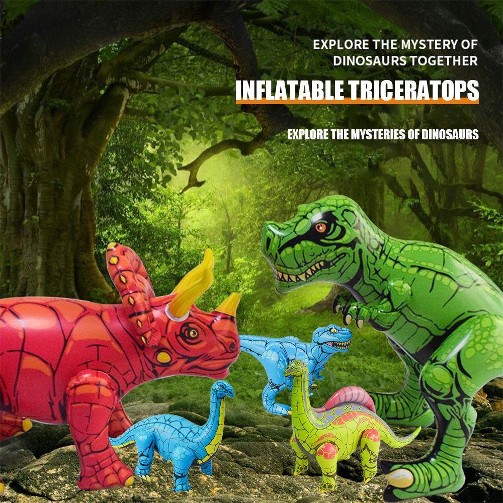 Wonder Inflatable Dinosaurus Realistis Hadiah Anak-Anak Mainan Tiup PVC