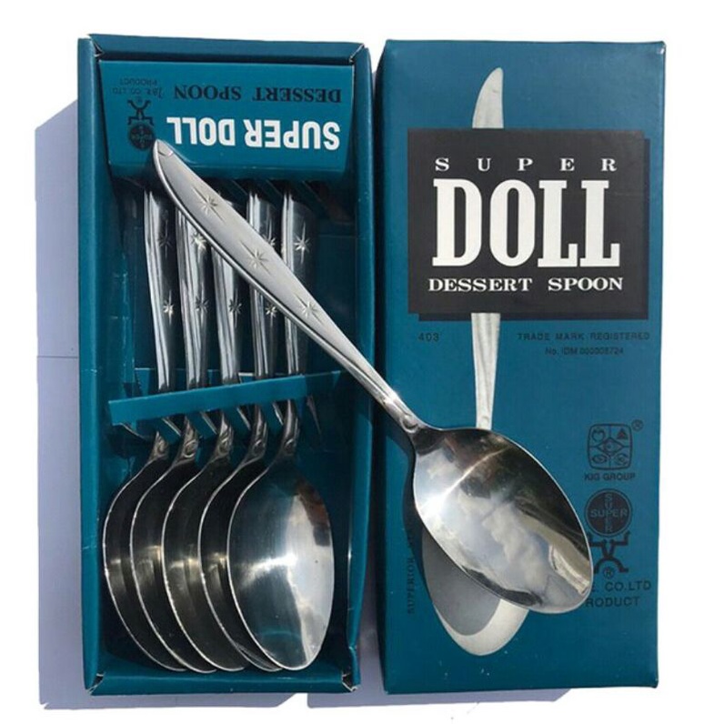 SENDOK MAKAN 403 SUPER DOLL/GARPU MAKAN 401 super DOLL ASLI