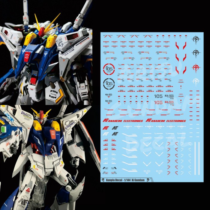 Water Slide Decal Xi Gundam 1/144 HG HGUC