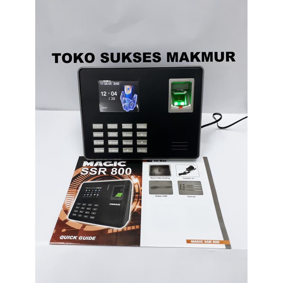 Diskon Mesin Absensi FingerPrint Sidik Jari Magic SSR 800