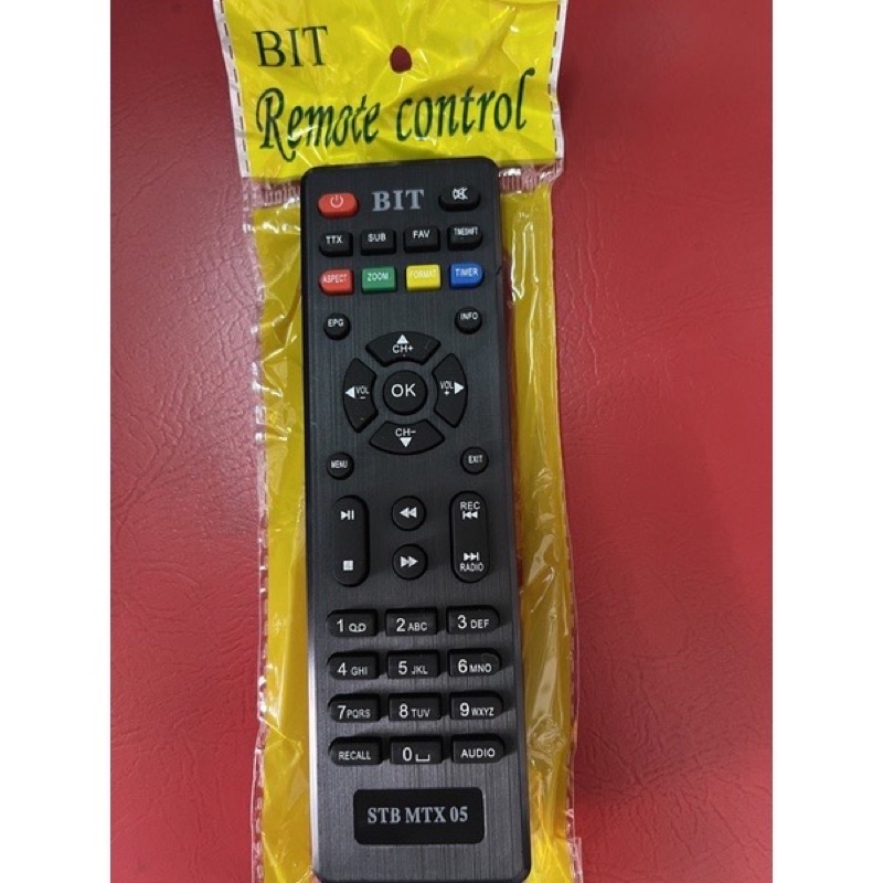 Remote STB Matrix apple HD merah Set top Box