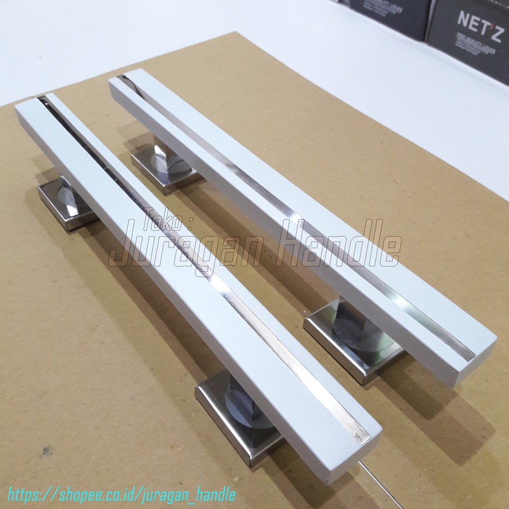 handle pintu rumah 33 cm putih stainless minimalis pegangan pintu tarikan pintu gagang pintu rumah