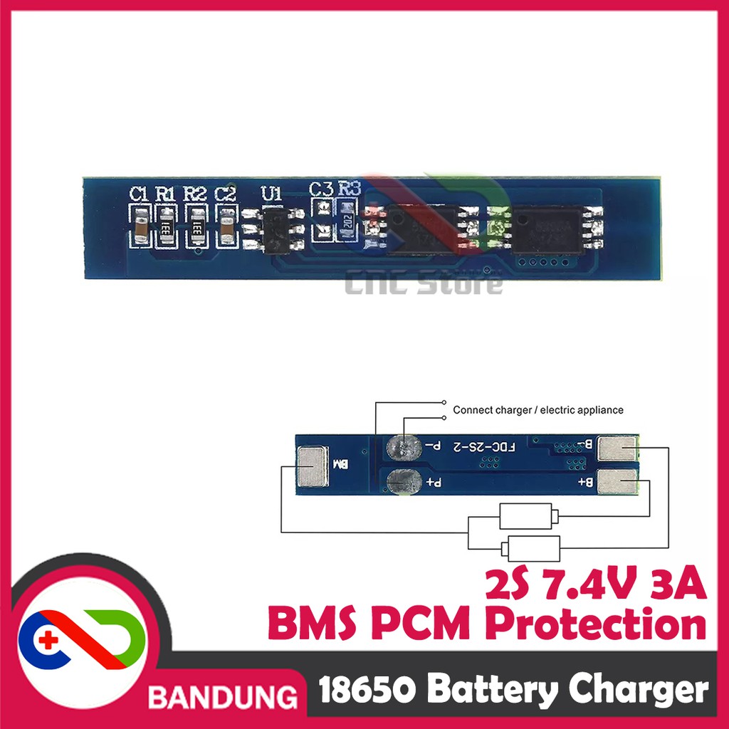 2S 3A 7.4V 8.4V 18650 LI-ION LITHIUM BATTERY CHARGER BMS PCM PROTECTION