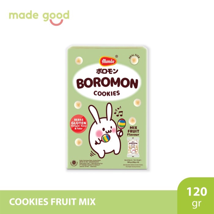 

Monde Boromon 120 gr - Biskuit Bayi Sehat,Cookies Baby Snack 1-5 tahun