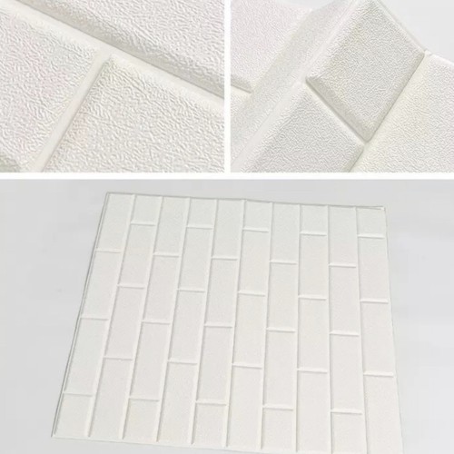 Wallpaper dinding 3D Foam motif serat kulit Jeruk Premium-2