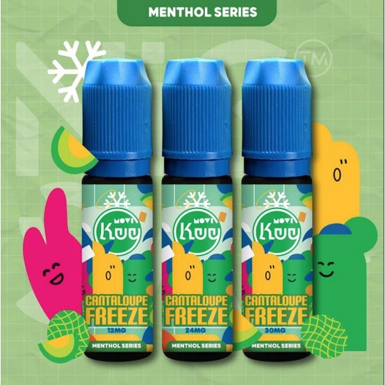 Liquid Kuy Cantaloupe Freeze Salt Nic 15ML by movi liquid fruity