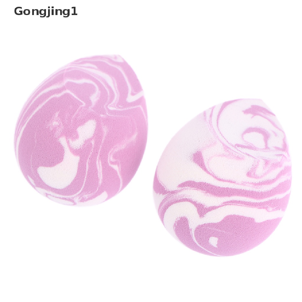 Gongjing1 1pc Spons Puff Bentuk Telur Untuk Makeup / Kosmetik Wanita