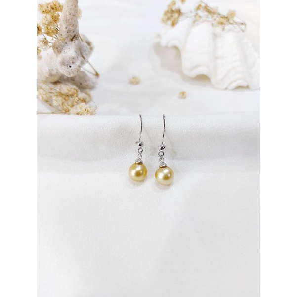 Anting Perak Mutiara Air Laut Asli