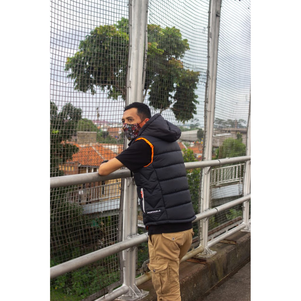 Jaket Rompi Motor Vest Riding Original PORTABLE Anti Air dan Anti Angin-5