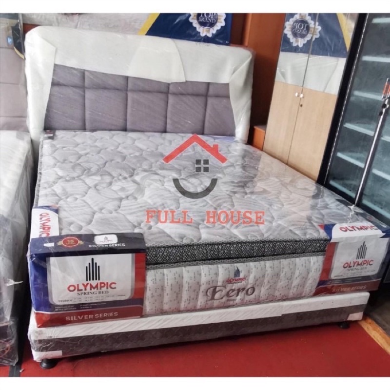 set kasur matras springbed tempat tidur olympic silver series eero top quality