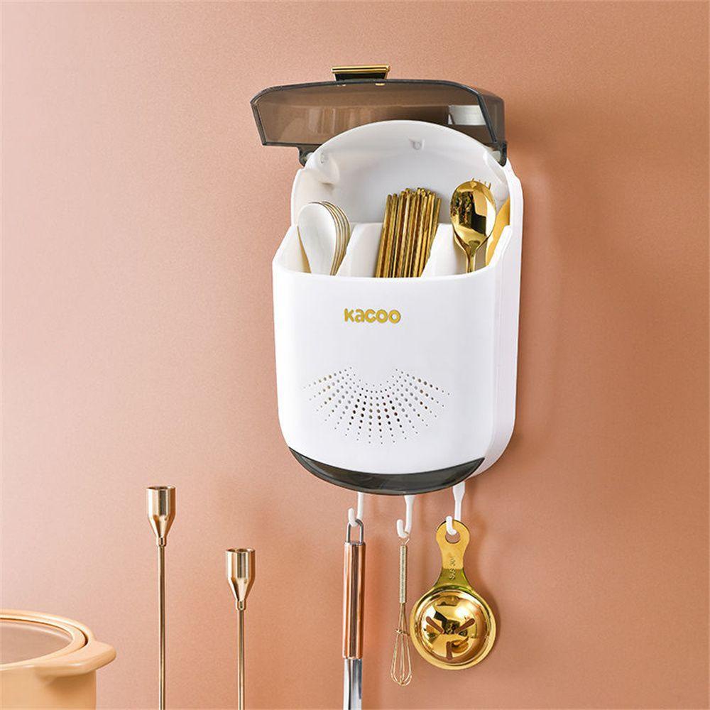 Solighter Cutlery Storage Holder Alat Makan Rumah Garpu Sendok Sumpit Kotak Penyimpanan