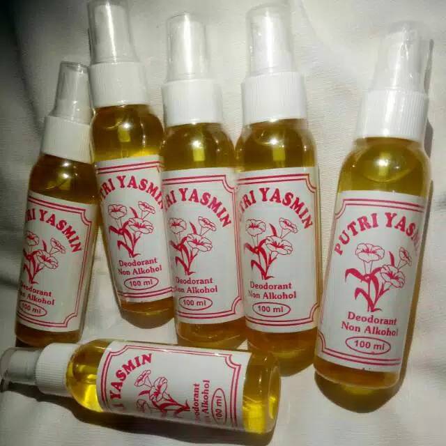 Deodorant Spray Herbal Putri Yasmin | Deodorant Spray Herbal non Alcohol Putri Yasmin | Tawas Cair Putri Yasmin 100ml Ori