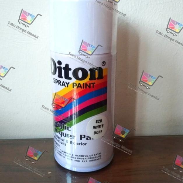 Cat semprot pylox / pilok Diton 300CC (820) White doff ( putih doff )