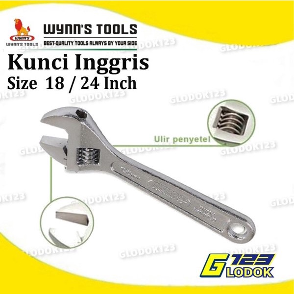 Kunci Inggris Ingris Pas Sok Mur Bengkel Press 12 18 24 Inch