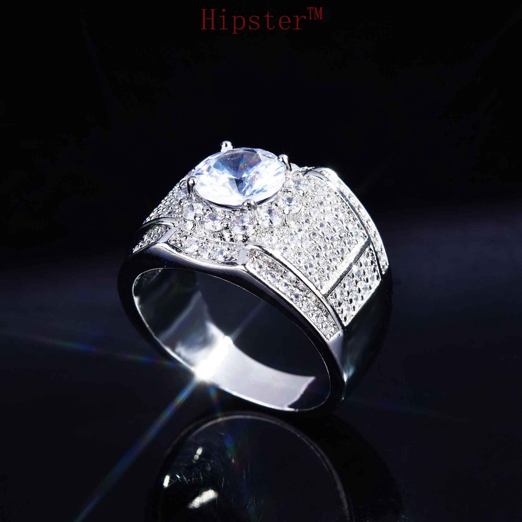 Cincin Kreatif Mewah Warna Silver Untuk Wanita