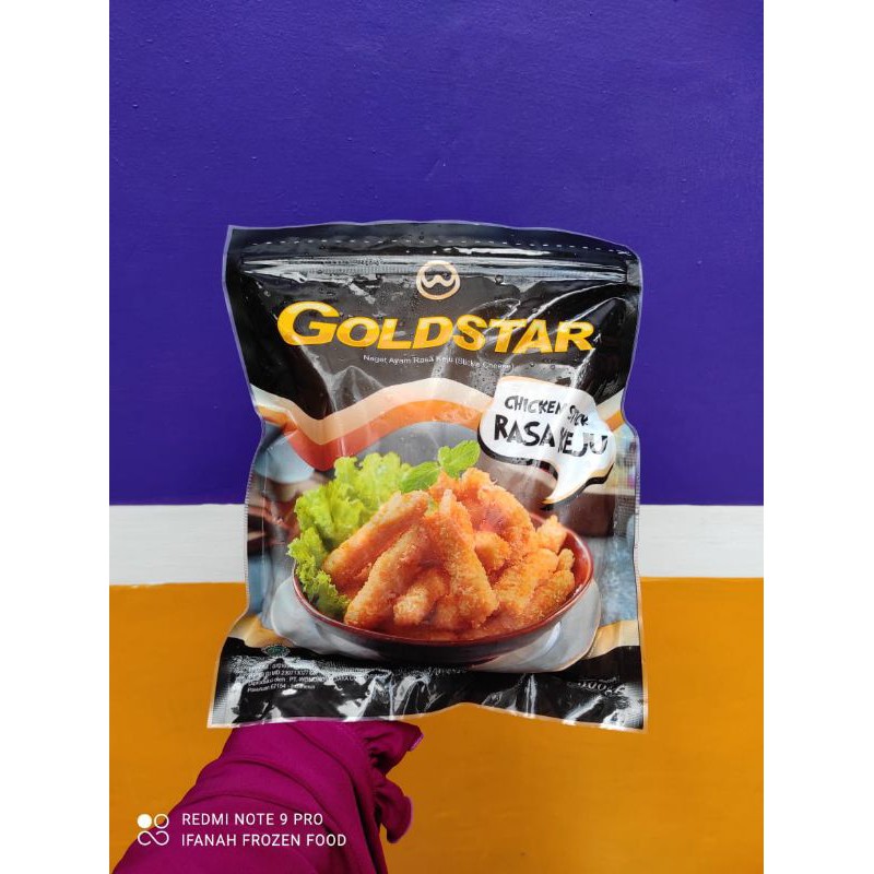 

GOLDSTAR NUGGET STIK KEJU / STICKIE CHEESE /CHICKEN STIK RASA KEJU 500g