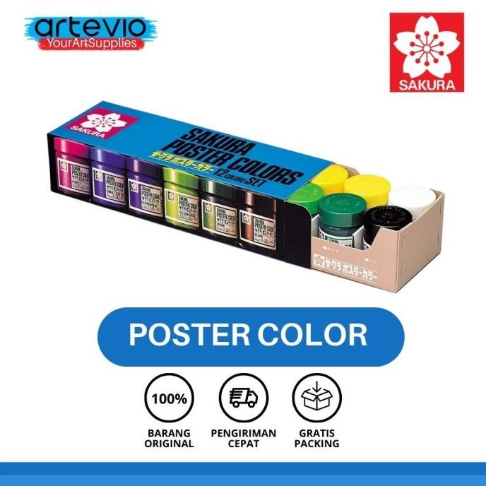

[COD] Sakura Cat Poster Set 12x30ml DISKON Kode 932